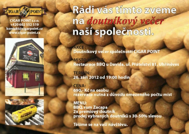 Pozvánka na doutníkový večer